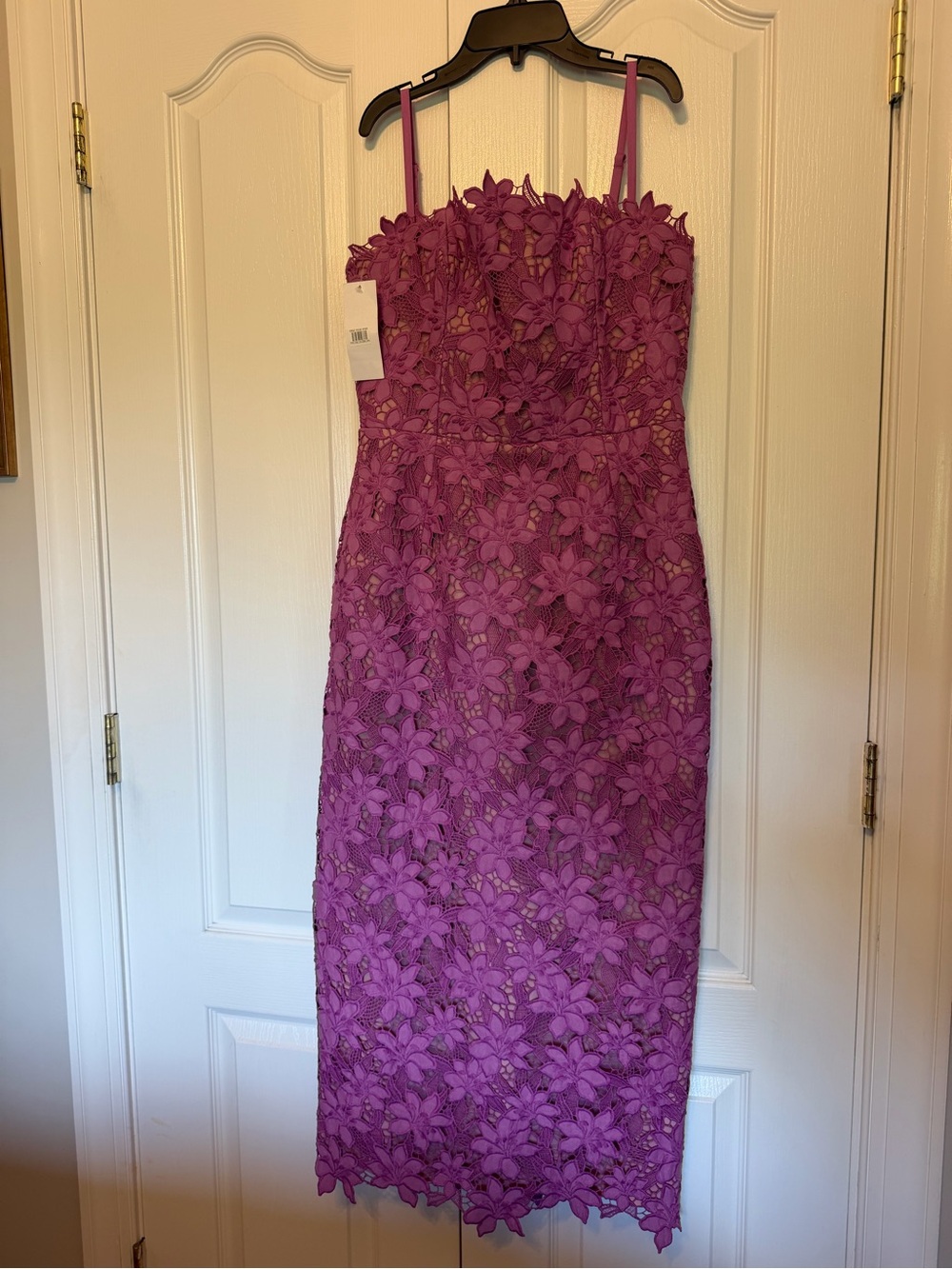 Nordstrom Elsi Orchid Lace Corset Midi Dress LIKE NEW